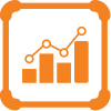 growing bar chart icon